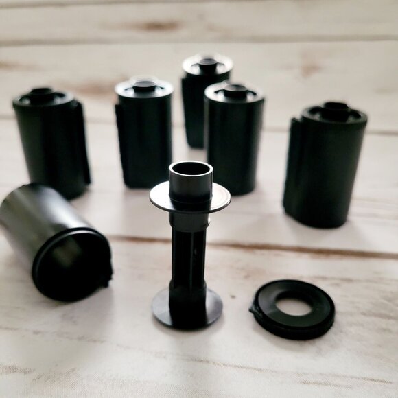 6 pack Kalt 35mm Reloadable Reusable 35mm Bulk Film Cassettes with screw NEW - Picture 6 of 6